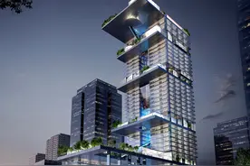 腾讯“微信总部大楼”新进展，新地标犹如火箭发射台图片