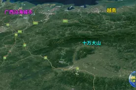 在十万大山分布中，上思县四面环山，犹如"世外桃源"图片
