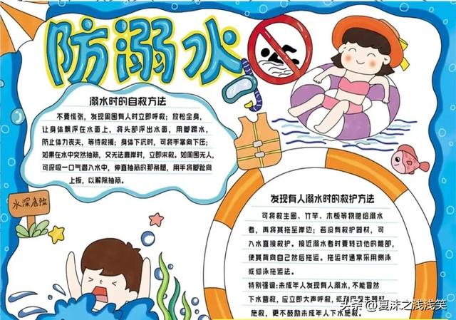 防溺水手抄报精选100张(收藏备用)