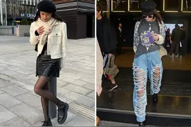 为什么劝你穿牛仔裤别配丝袜？看完这些造型就知道了，太土气图片