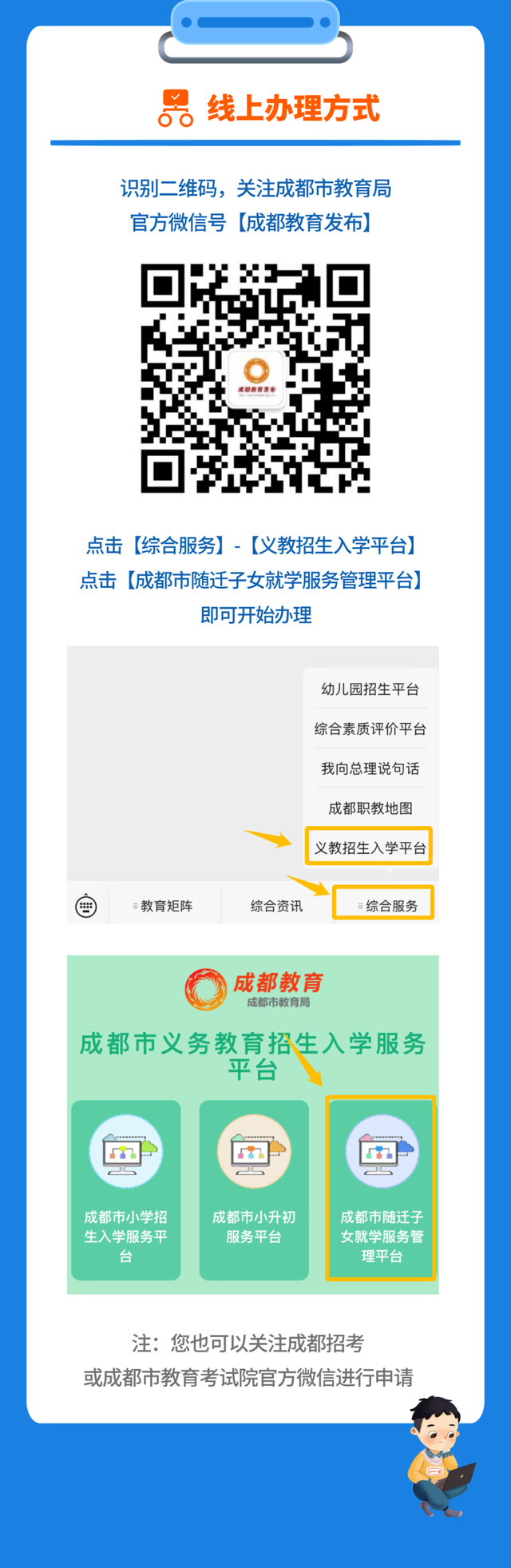 一图看懂成都随迁子女入学办理流程