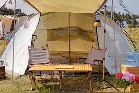 野奢风！烟台这处露营地火了，朋友圈都在晒！图片