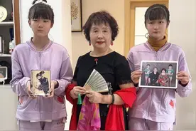 60岁生下双胞胎的盛海琳，痛失老公小半年后，一家三口过得如何图片