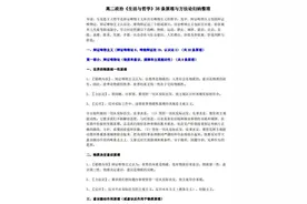 高中政治《生活与哲学》38条原理与方法论总结图片