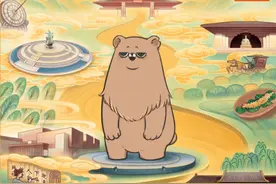 闲的没事，熊熊邀你来“跳一跳”图片