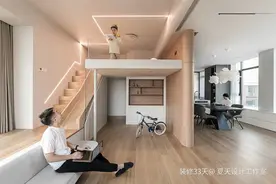 巧用3.3m层高打造儿童loft，社牛一家的云端亲子宅图片