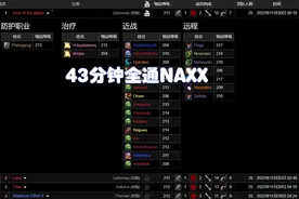 魔兽WLK：玩家43分钟全通NAXX，带15个近战，防战逆袭图片