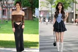 被“杭州女生”圈粉了，出街凹造型不过度露肤，却穿得性感又气质图片