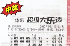 咸阳购彩者“机选+自选” 喜中超级大乐透18.3万元图片