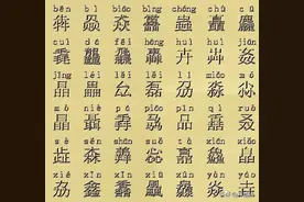 听说没有人知道第三行读什么字，这个字是什么，读什么你知道嘛？图片