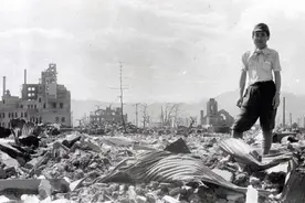 1945年，日本广岛市被原子弹轰炸的真实录像。日本死亡20余万人。图片