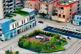 广东这个“钉子户”简直跟别墅一样：处下广场中央，被绿植包围图片