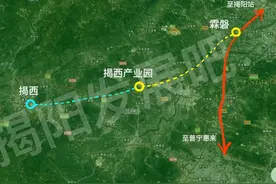 投资额23亿丨揭阳拟新建揭惠铁路揭西支线（揭阳至揭西铁路）图片