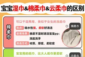 新生儿的各种纸巾怎么用？棉柔巾、云柔巾、湿巾三类纸的区别图片
