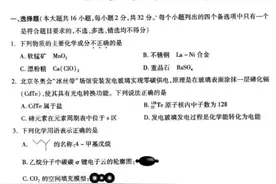 2022-2023浙江省杭州市一模化学试题及参考解析图片
