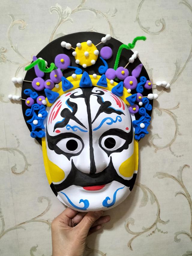 幼儿园手工diy手绘立体脸谱