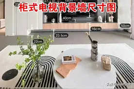 二十款柜式电视背景墙尺寸图分享图片