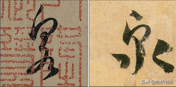 数字、字母和标点草书符号11个（《书谱》字例）