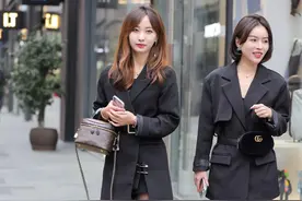 看街拍 学穿搭：杭州街头 9组闺蜜秋冬穿搭示范图片