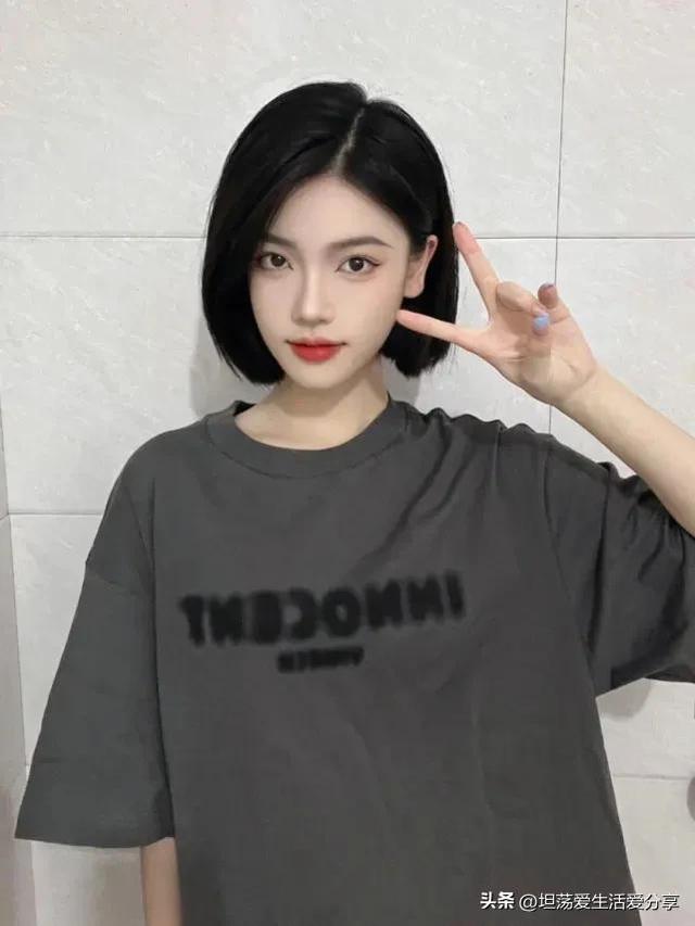 圆脸发型女2021新款短发学生,五一出游甜妹发型,适合方脸圆脸型的神仙