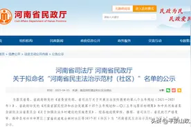 省级名单公示！平顶山这些村（社区）上榜图片