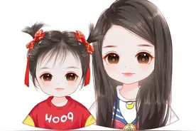 换个头像吧，可爱有趣的卡通亲子头像，用手绘记录美好图片