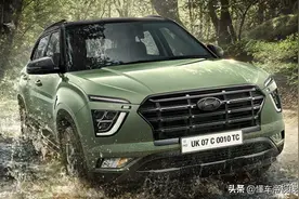 新车｜约13万元起/外观黑化，现代ix25 Adventure官图，缤智同级图片
