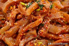 在家自制魔芋干，Q弹有嚼劲，比辣条好吃多了图片