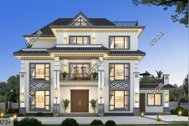 18×12米新中式四层别墅，10间卧室+观景露台，舒适生活就此展开图片