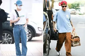 还在卷裤腿？今年流行“堆堆裤”，潮人都喜欢它，这样穿好时髦图片