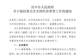 汉中市全面部署第五次全国经济普查工作图片