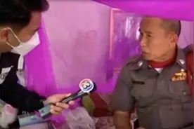 泰国老汉被巨蟒复仇突袭，他一口反咬极限逃生还把蛇扭送警局！图片