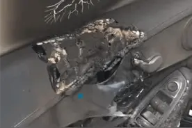 奔驰车熄火十分钟后自燃 车主：未进行任何改装图片