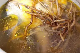 端午节前后，艾草生长茂盛，广东人用艾根煲汤，真好喝图片