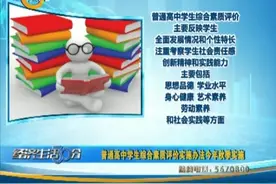 （视频）普通高中学生综合素质评价实施办法今年秋季实施图片