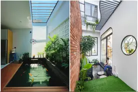 同样是天井，我更喜欢越南的，种花休闲养鱼样样行，比日本更实用图片