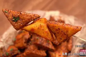 豆腐最香的做法，外酥里嫩，比辣条还上头图片