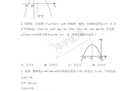 二次函数图像性质与系数a、b、c的综合题型(二)图片