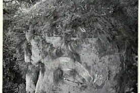 不同时期的乐山大佛老照片图片