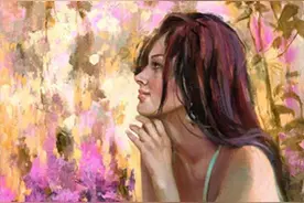 惊艳脱俗的艺术之美——乌克兰画家艾琳·谢里少女油画作品图片