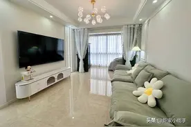 赶在年前把家装修好，全屋都打扫干净，现代简约风格太喜欢了！图片