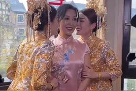 神奇的缘分！河南双胞胎新娘同一天嫁亲兄弟，网友：没有妯娌关系图片