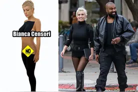 侃爷太奇葩！27岁娇妻风格跑偏，一块黑布遮胸，最新写真辣眼睛图片