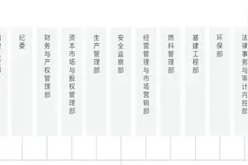晋能控股山西电力股份公司组织架构图~机关职能部门17个图片