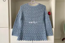 金葱衣——九分袖钩衫图片