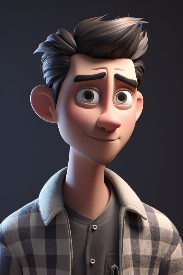 教程:怎么用midjourney v5做出自己的皮克斯风格的卡通形象