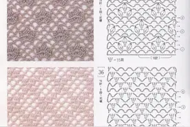 我又收集了N款钩针花样(全部带图解)，大家有喜欢的就赶紧收了吧图片