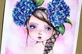卡通人物彩铅画作品——美术老师上班第一个月就画了这么多图片