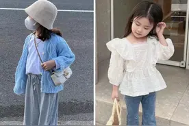 别不信！你还不如这个“4岁”小孩会穿，每一套直接照搬都很时髦图片