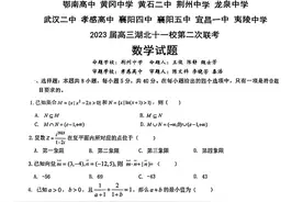 2023届高三湖北十一校第二次联考数学试卷及答案图片